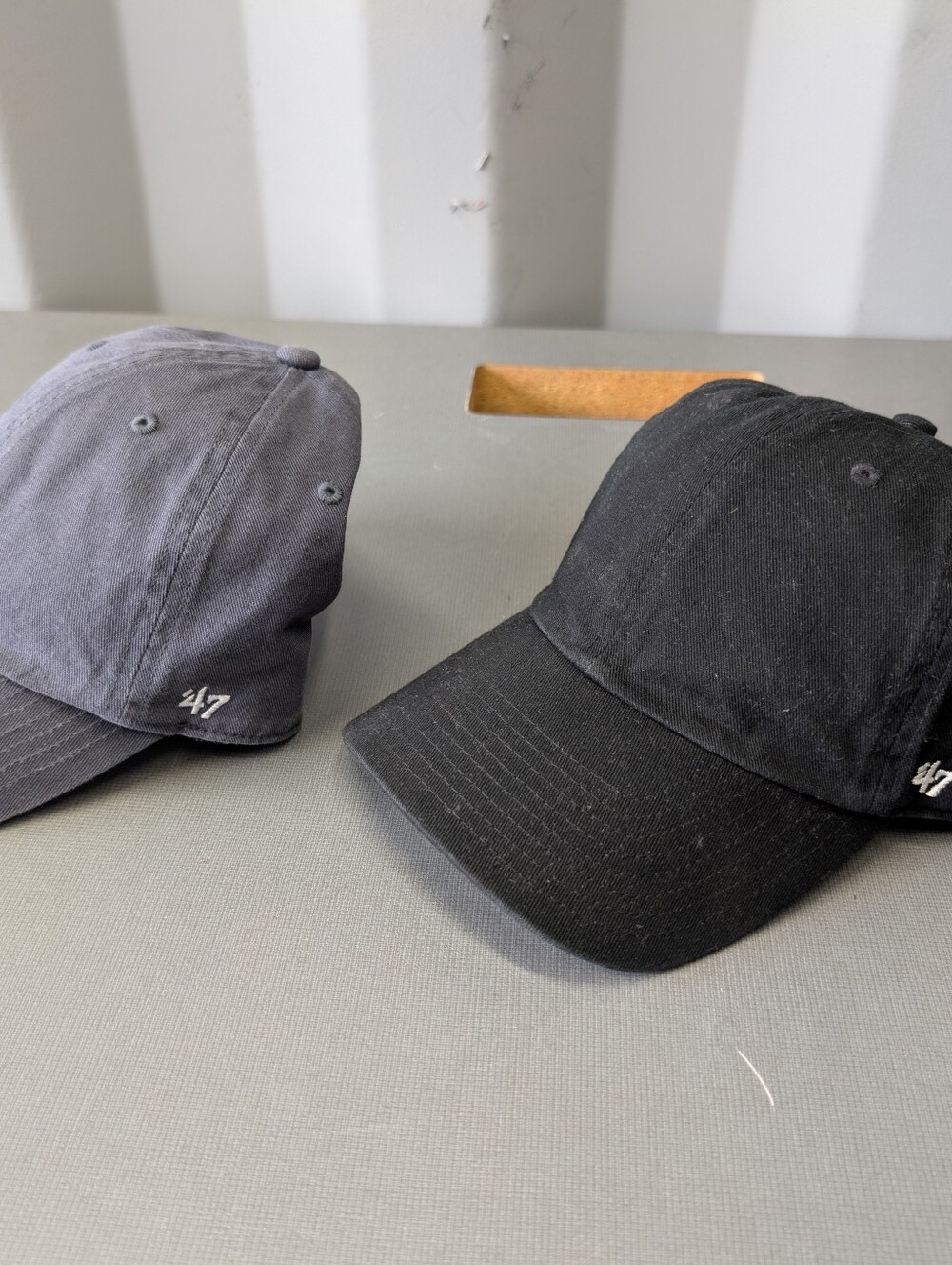 ’47 Black Baseball Cap with White Logo